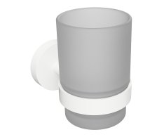 Sapho X-round White Sklenka, Mléčné Sklo, Bílá Mat