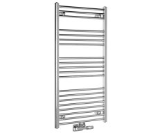 Aqualine Alya Otopné Těleso Rovné 600x1188mm, Středové Připojení, Chrom