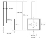 Sapho X-square Držák Toaletního Papíru Rezervní, Chrom