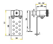 Vanová Dvířka Magnetická (pod Obklady) Výškově Stavitelná ALC-AVD004