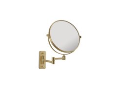 Gedy Gaia Kosmetické Zrcátko Závěsné, ø 180mm, Oboustranné, Zlato Mat