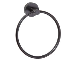 Sapho X-round Black Držák Ručníků Kruh, černá Mat