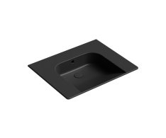 Gsi Community Keramické Umyvadlo 70x55cm, Bez Otvoru, černá Mat