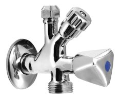 Aqualine Kombinovaný Ventil 1/2"x3/4"x3/8", Chrom