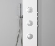 Polysan Spirit Round Termostatický Sprchový Panel 250x1550mm, Bílá