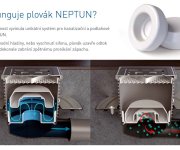 320xn-pv Neptun Spodní D50/82, Vodní Hladina, Nerezová Mřížka 150x150mm 04880-PV50NX-82