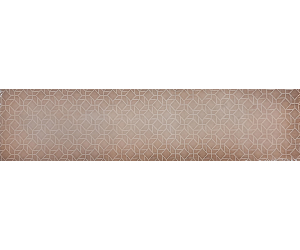 Retro obklad Deceram Arnold Taupe Deco 10x40 - hnědá (skladem)