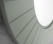 Sapho Lumiro Strip Kulaté Zrcadlo S Led Osvětlením V Rámu ø 90cm, Verde