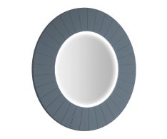 Sapho Lumiro Strip Kulaté Zrcadlo S Led Osvětlením V Rámu ø 75cm, Siena