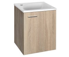Aqualine Zoja/keramia Fresh Umyvadlová Skříňka 40x50x32cm, Dub Platin