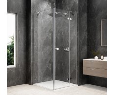 Polysan Globe Chrome čtvercový Sprchový Kout 900x900mm, čiré Sklo, Pravé