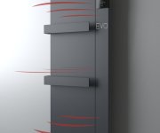 Sapho Onsen Evo Elektrické Otopné Těleso 400x900mm, 1000 W, Antracit