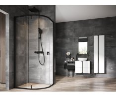 Sprchový kout Nexty NSKK3 - NSKK3 80x80, černá+transparent