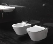 Gsi Norm Závěsná Wc Mísa, Geniusflush, 36x55cm, Bílá Extraglaze