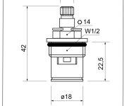 Keramická Kartuše (pro Ag011-ag012) FA6520+K2