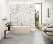 Obklad jako beton APE Caprice Creeper White Mix Rett. 60x120