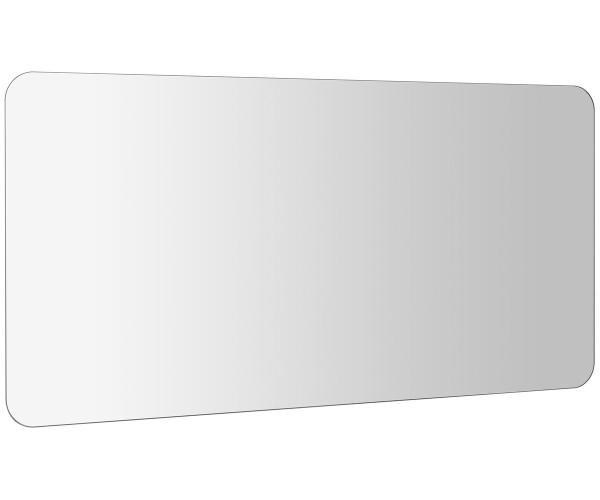 Sapho Ishape Zrcadlo S Broušenou Hranou 120x60cm, Zakulacené Rohy, Cu Free