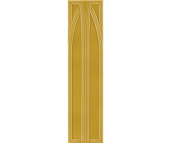 Retro dekor Grazia Epoque Belvedere Mustard Craquele 20x80 - žlutá