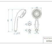 Sprcha 8-polohová - Chrom - Alpina 03793C