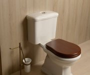 Kerasan Retro Wc Kombi Mísa 38,5x72cm, Zadní Odpad, Bílá
