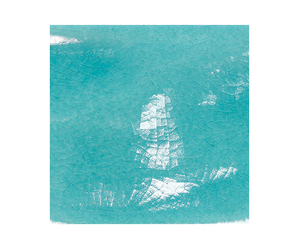 Retro obklad Tonalite Kraklé acqua 15x15 - tyrkysová