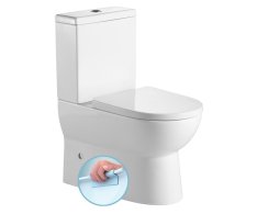 Aqualine Jalta Wc Kombi, Rimless, Spodní/zadní Odpad, Bílá