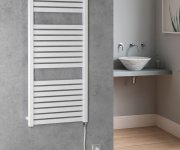 Aqualine Tondi-e Elektrické Otopné Těleso Rovné 450x970 Mm, 300 W, Bílá