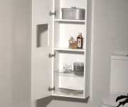 Sapho Ella Skříňka Vysoká 40x140x20cm, 1x Dvířka, Levá/pravá, Bílá
