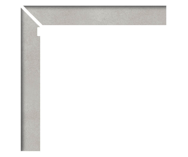 Sokl jako beton APE Work Zanquin Recto Izq. B Cenere 8x60 Rett. - šedá
