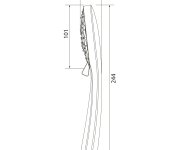 Sapho Ruční Masážní Sprcha, 4 Režimy Sprchování, Silikon Trysky, Průměr 101mm, Abs/chrom
