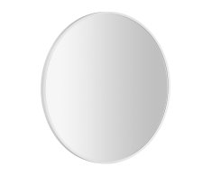 Sapho Notion Slim Kulaté Zrcadlo V Rámu ø 60cm, Bílá Mat