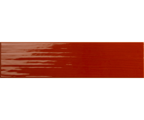 Retro obklad Tonalite Paintboard Rosso 10x40 - červená