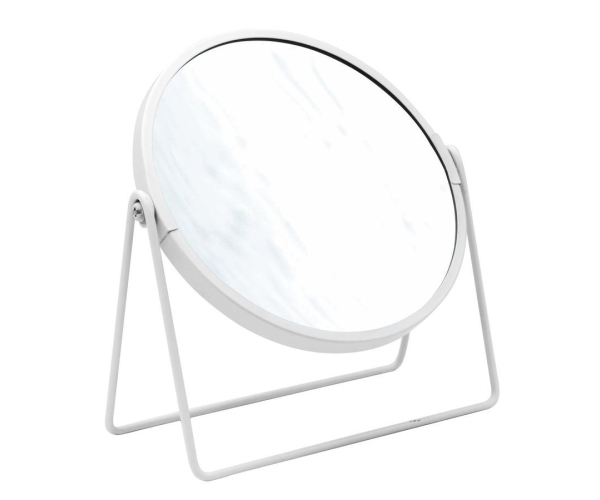 Ridder Summer Kosmetické Zrcátko Na Postavení, ø 160mm, Oboustranné, Bílá