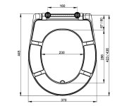 Záchodové Sedátko Duroplast - Bílé ALC-A601