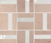 Vzorovaná dlažba Ape Contemporary Nelly Rose Quartz Matt 15x15 - růžová