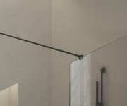 Sprchový kout Walk-In Air model Wall - Walk-In Air Wall 90, černá+transparent GW9W70300Z1C