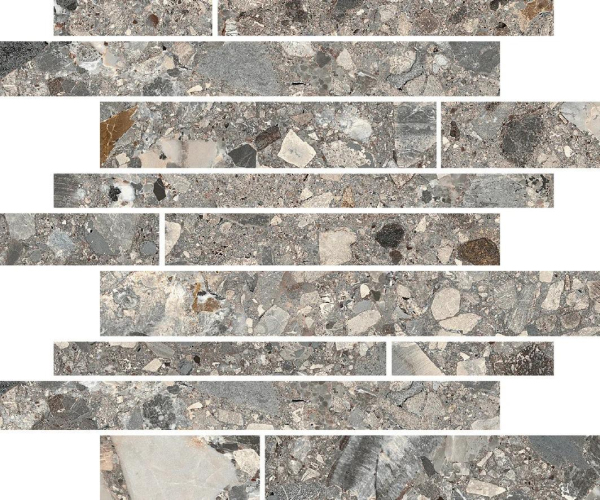 Mozaika jako terrazzo Mirage NORR Farge RR05 Portnoy 30x30 Nat. - šedá