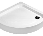 Aqualine Sprchová Samonosná Vanička Akrylátová, čtvrtkruh 80x80x14cm