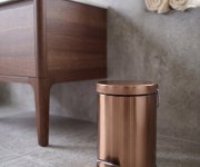 Sapho X-round Copper Odpadkový Koš 3l, Měď Mat
