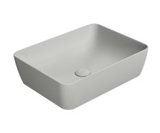 Gsi Sand/nubes Keramické Umyvadlo Na Desku 50x38cm, Cenere Mat