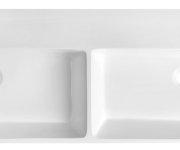 Sapho Aquatic Umyvadlo, Litý Mramor, 140x46cm, Bílá