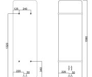 Sapho Tabella Otopné Těleso 490x1590mm, Bílá Mat