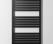 Bruckner Grunt Otopné Těleso Rovné 500x1330 Mm, Středové Připojení, černá Mat
