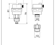 Automatický Odvzduš.ventil 1/2" Se Zp.klapkou, 10bar,110°c CLF502543