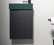 Sapho Margitha Keramické Umývátko 38x22cm, Otvor Pro Baterii Vpravo, Petrolejová