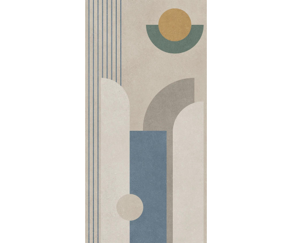 Extravagantní dlažba Cerdomus Concrete Art Decori Sguardo 60x120 Matt. Rett.