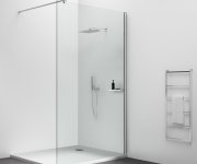 Polysan Esca Shelf Stěnový Profil S Drážkou 2100mm, Chrom