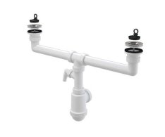Sifon Pro Dvoudřez S Nerezovými Mřížkami Pr. 70 Mm A  Přípojkou