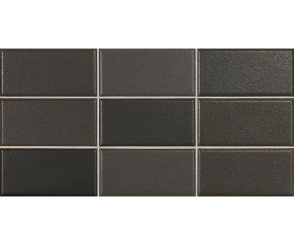 Obklad Equipe Matelier Volcanic Black 7,5x15 - antracitová (skladem)
