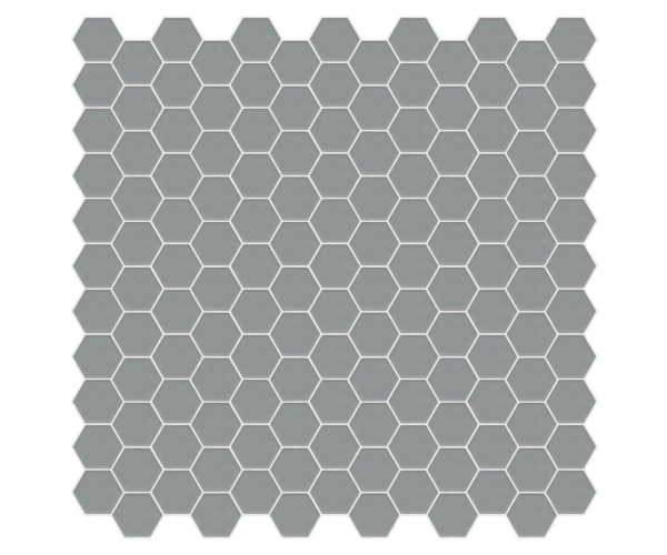 Mozaika Appiani Eden Ghiaia 30x30 Hexagon Matt. - šedá